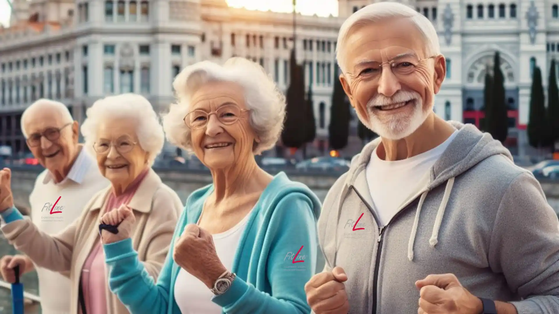 Personas mayores haciendo ejercicio en Madrid